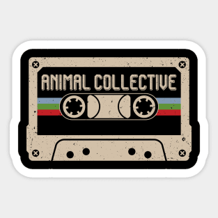 Personalized Animal Name Birthday Vintage Cassette Tape Sticker